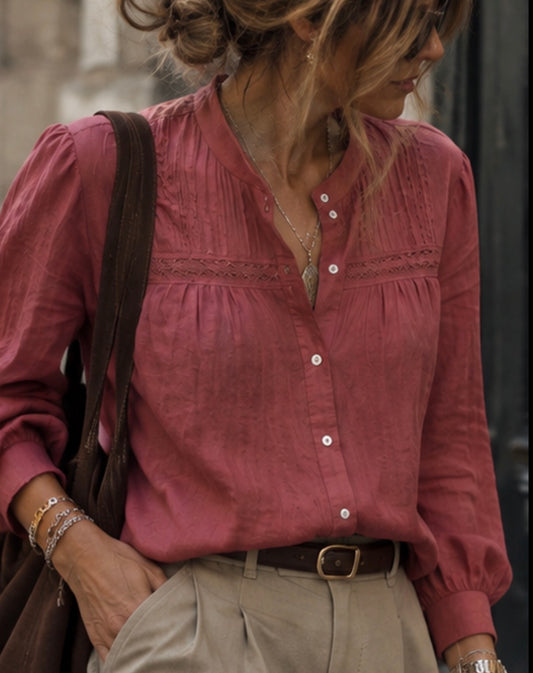 Blouse MARIE-LYNE - Terracotta