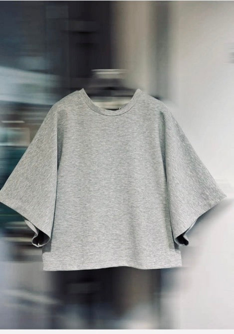Sweat NOAH - Manches courtes - Gris