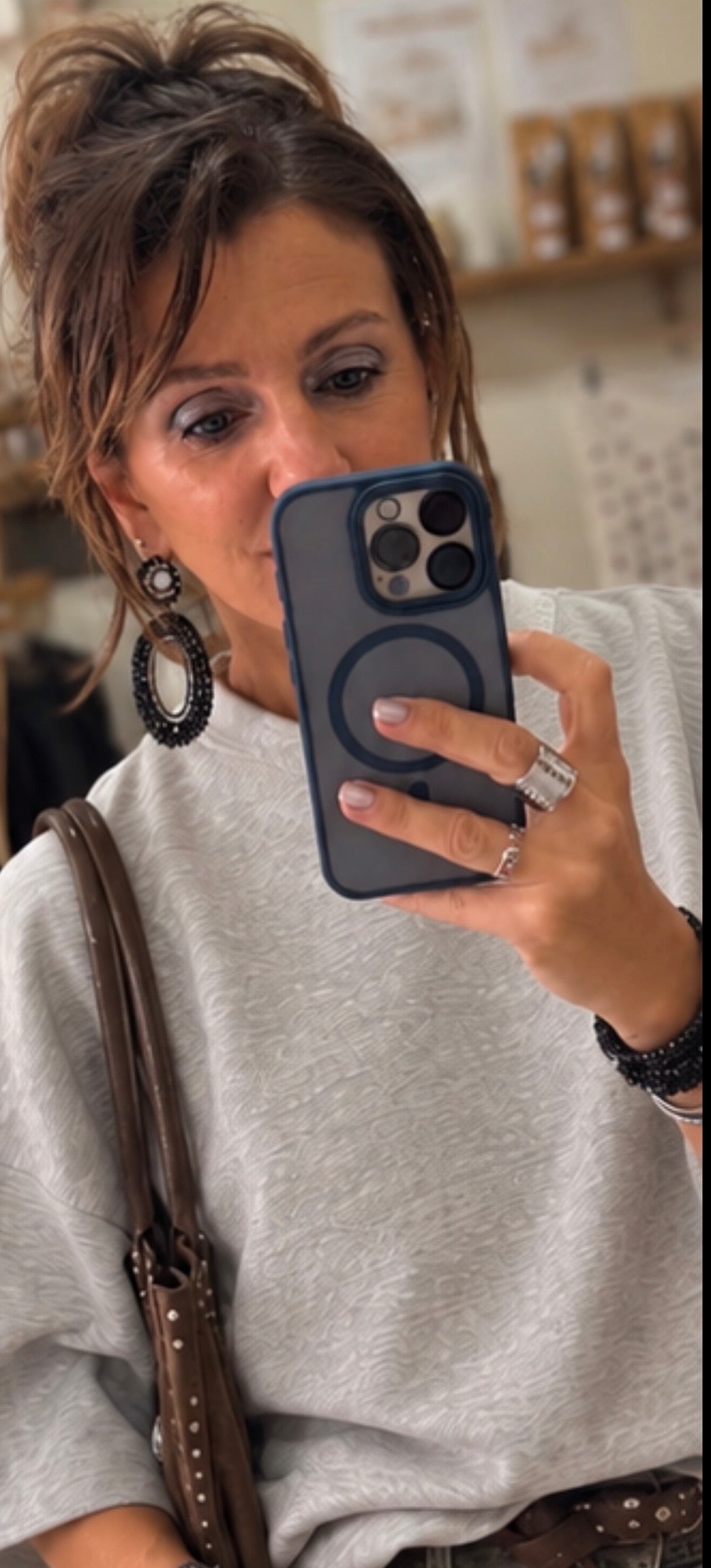 Sweat NOAH - Manches courtes - Gris